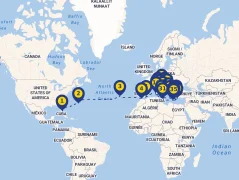 Mapa plavby
